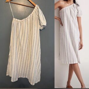 NWT Ann Taylor One Shoulder Ruffle Dress
